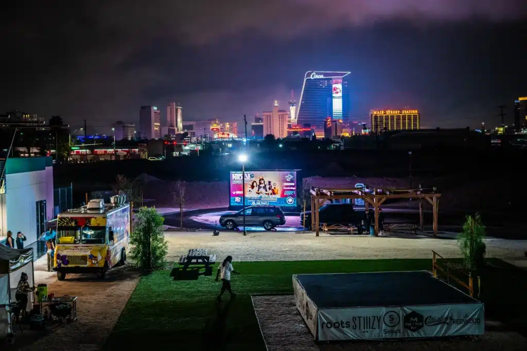 Outside View of Party