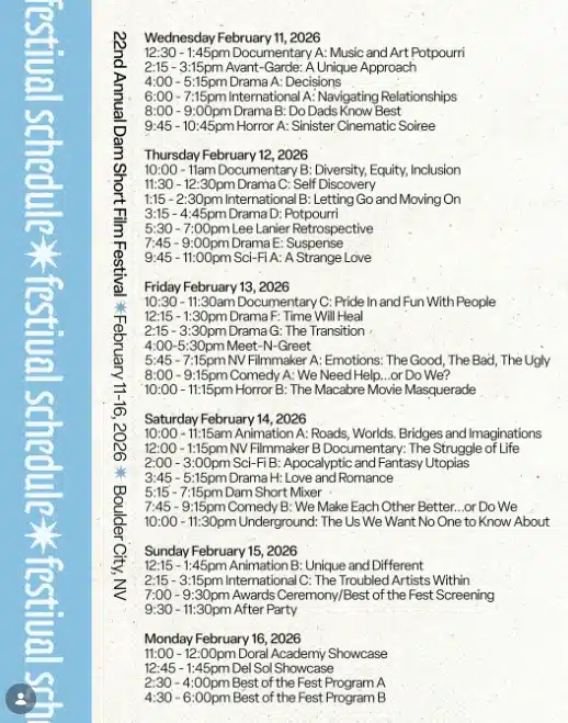 Annual Dam Short Film Festival