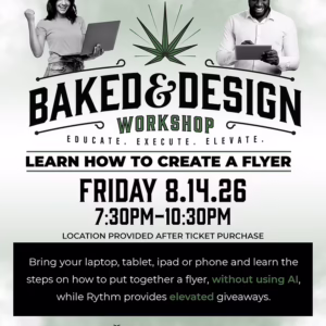 Baked & Design Workshop - Sponsored by RYTHM - F